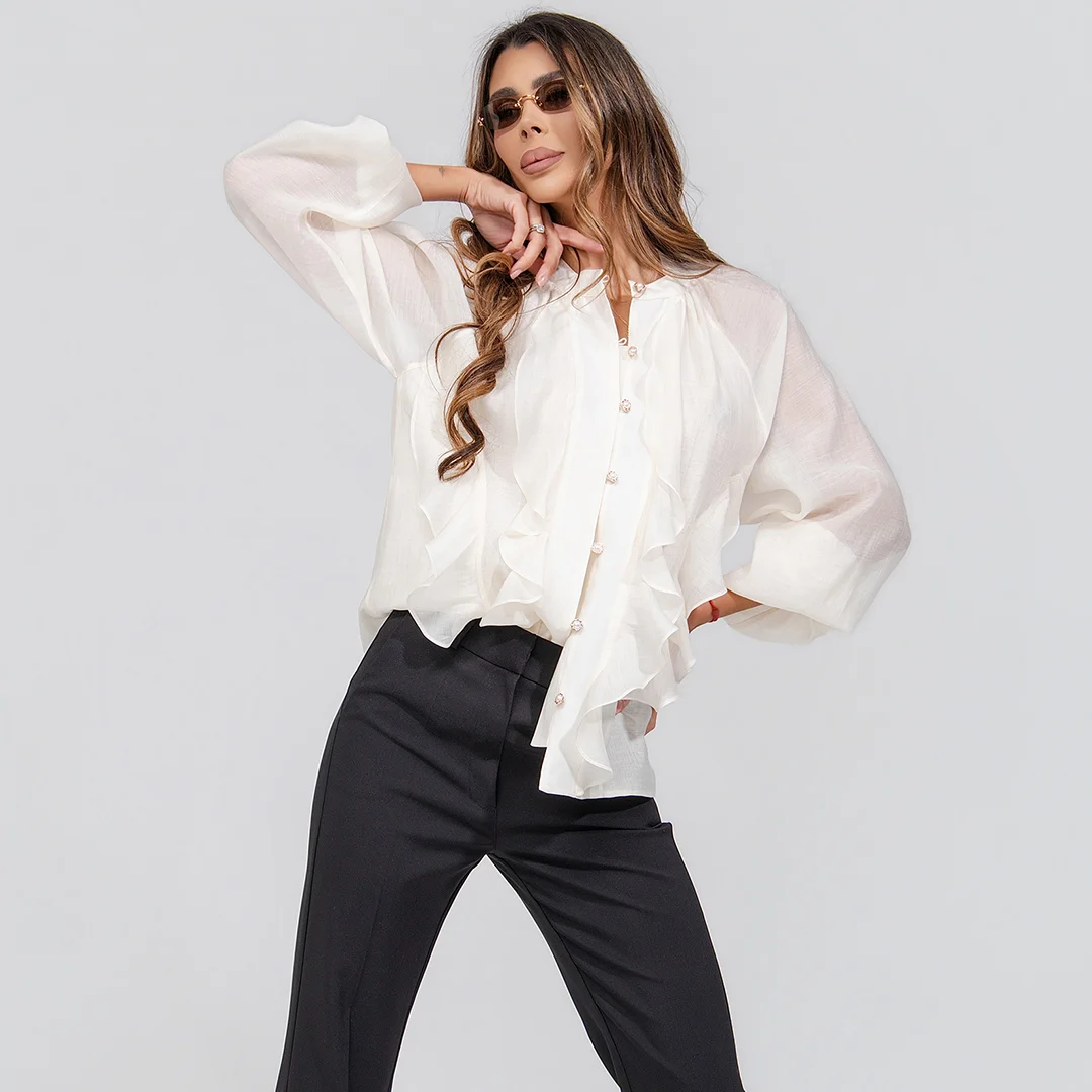 Риза с волани Junona