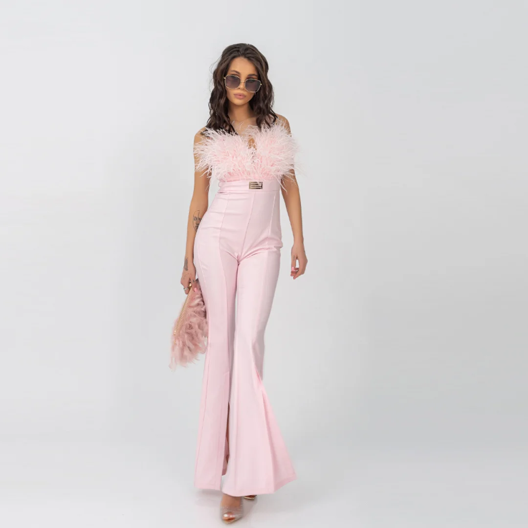 Гащеризон с пера в розов цвят Junona