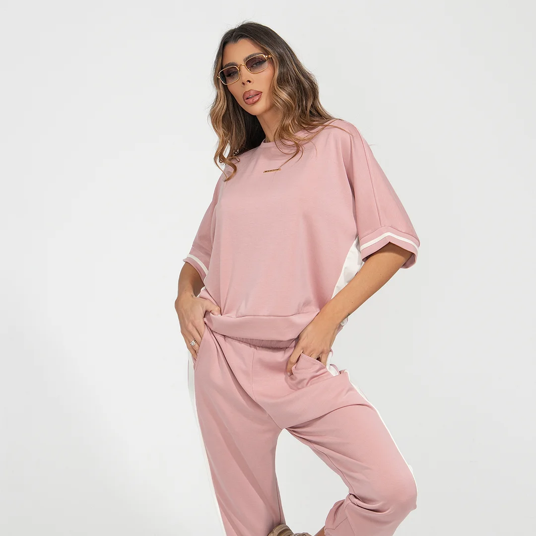 Свободна блуза Junona с бели кантове