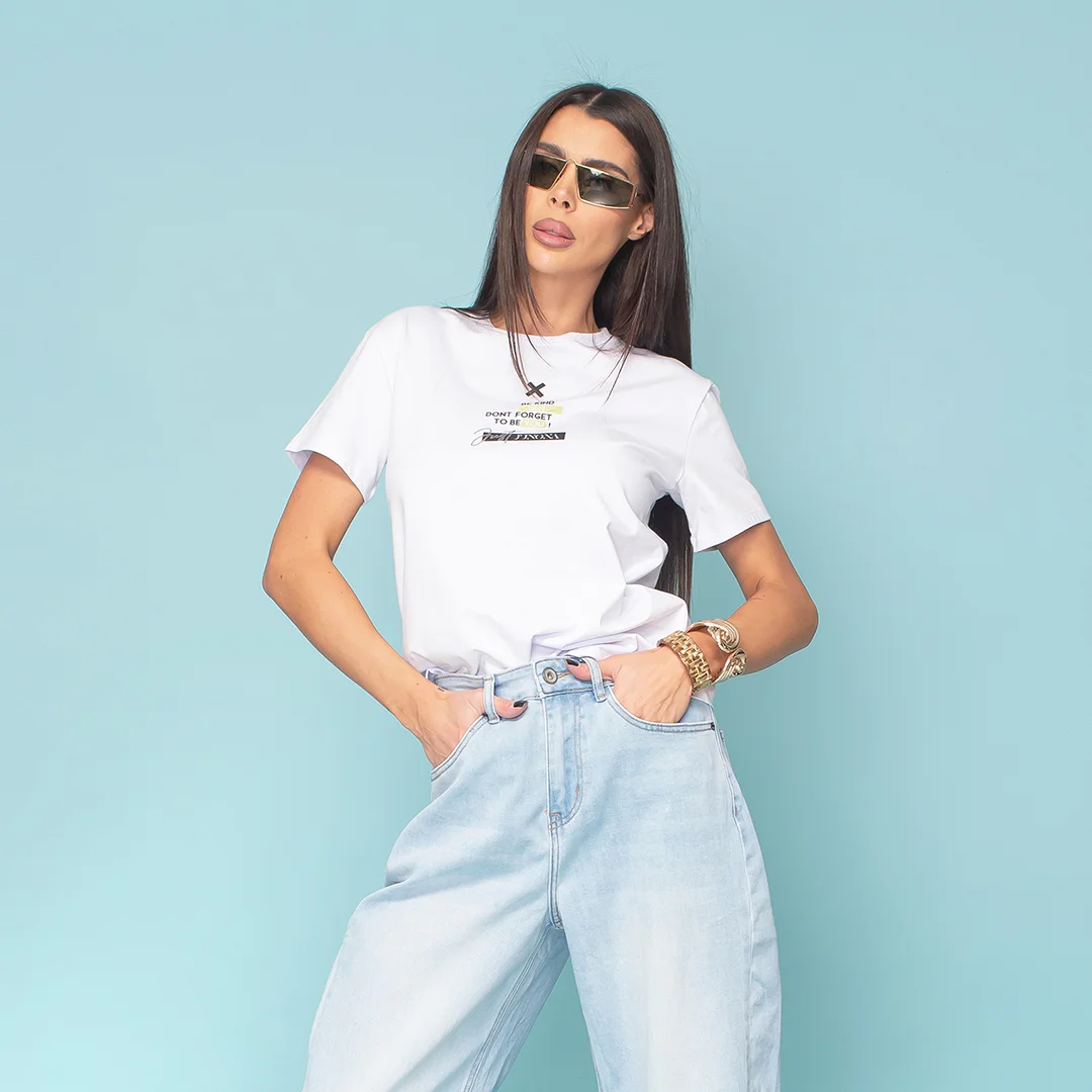 Памучна тениска с щампа