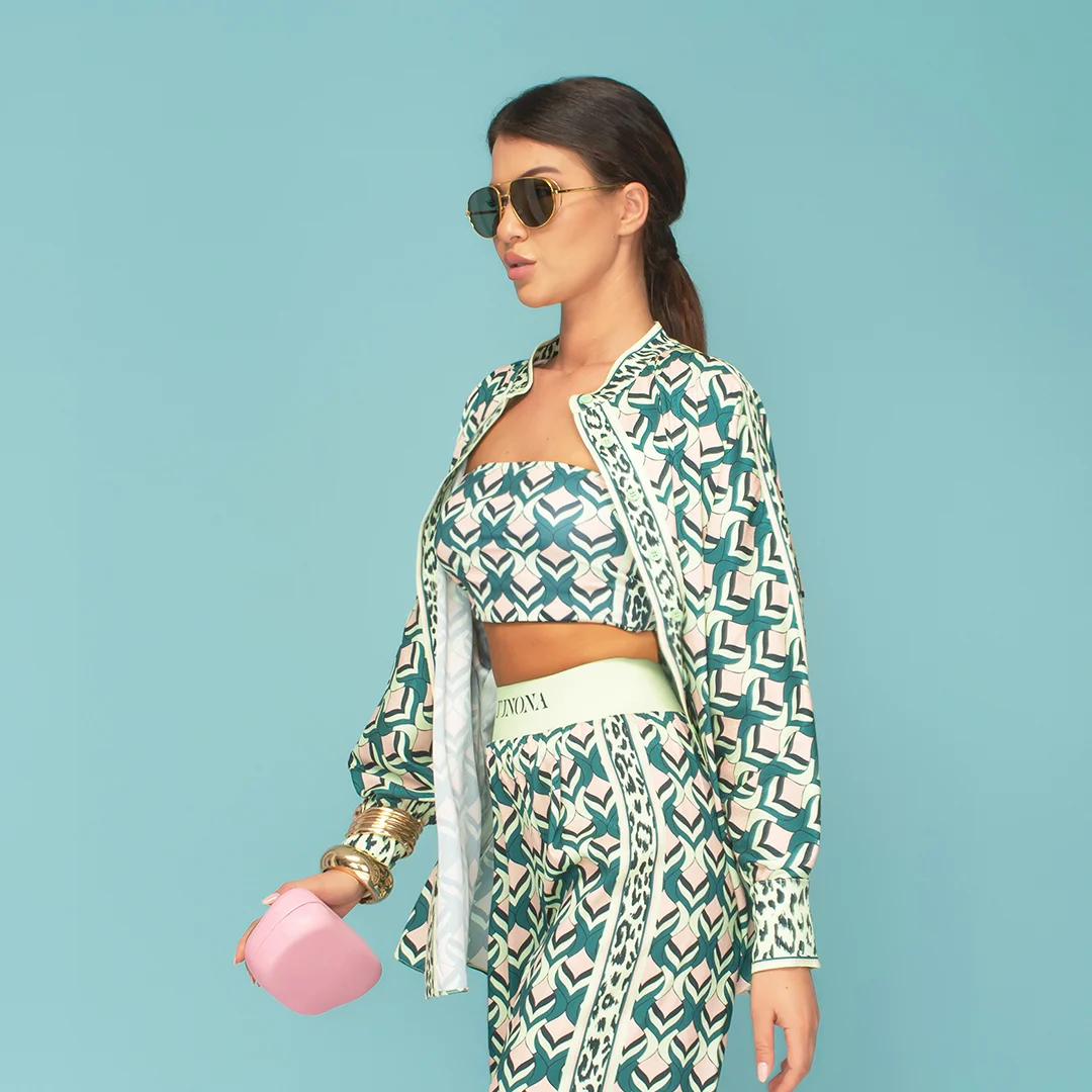 Бюстие с принт