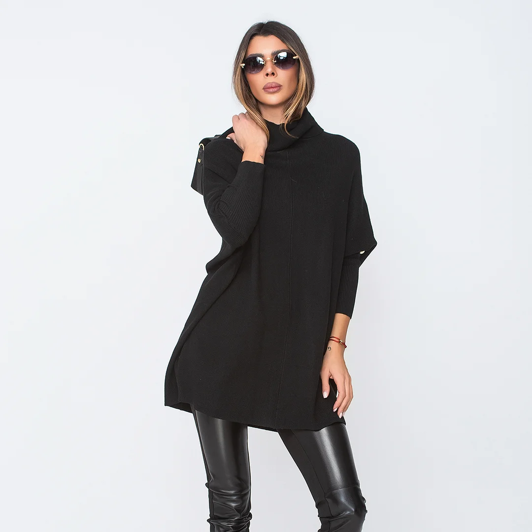 Рипсена туника с поло яка