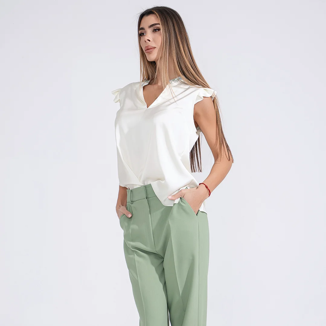 Топ с флорална яка Junona