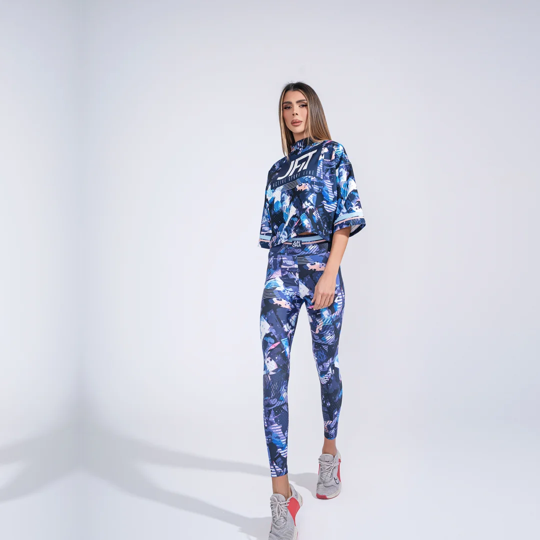 Дамски спортен топ Jfit Blue/Pink